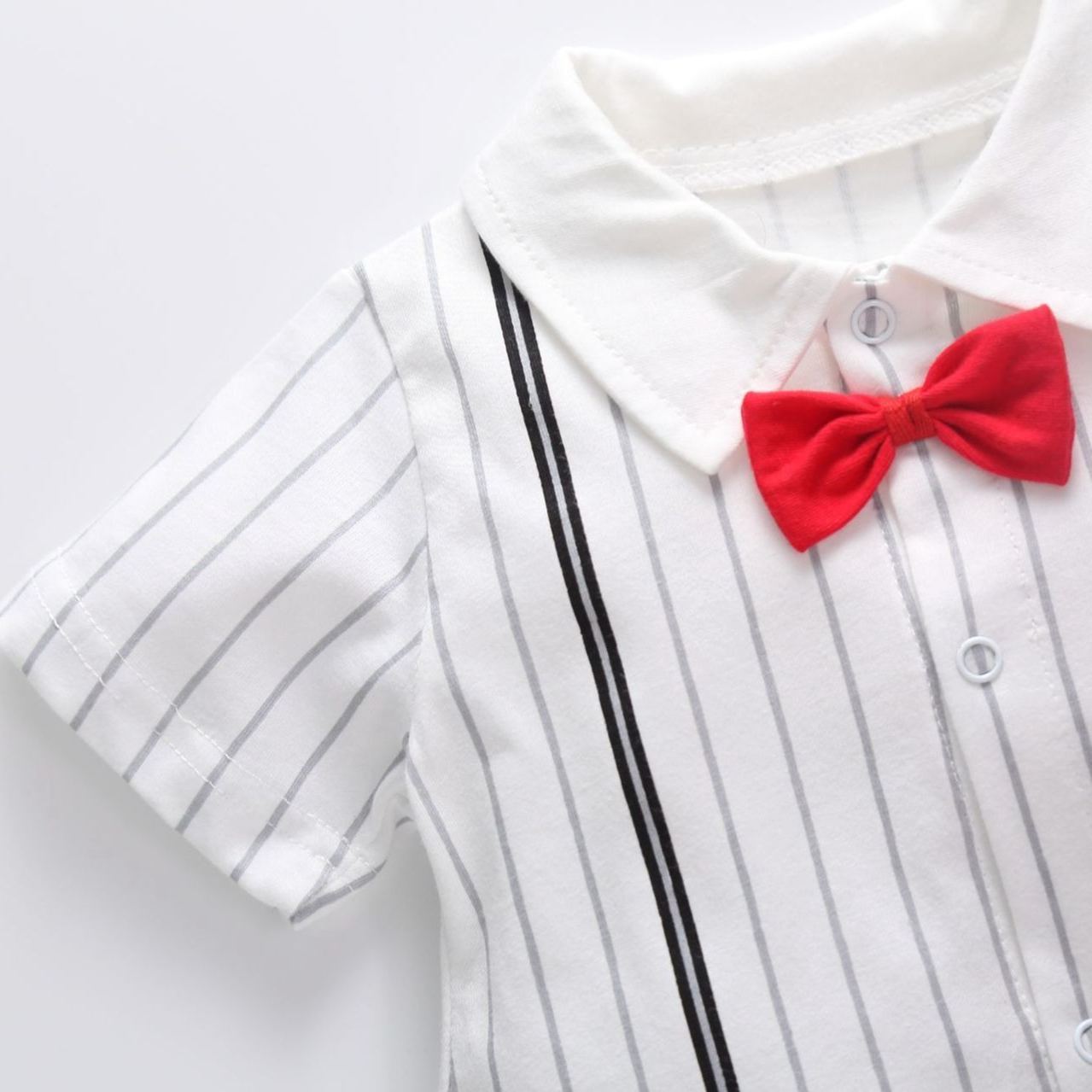 [Copy]Baby Boy Checkered Bear Jumpsuits