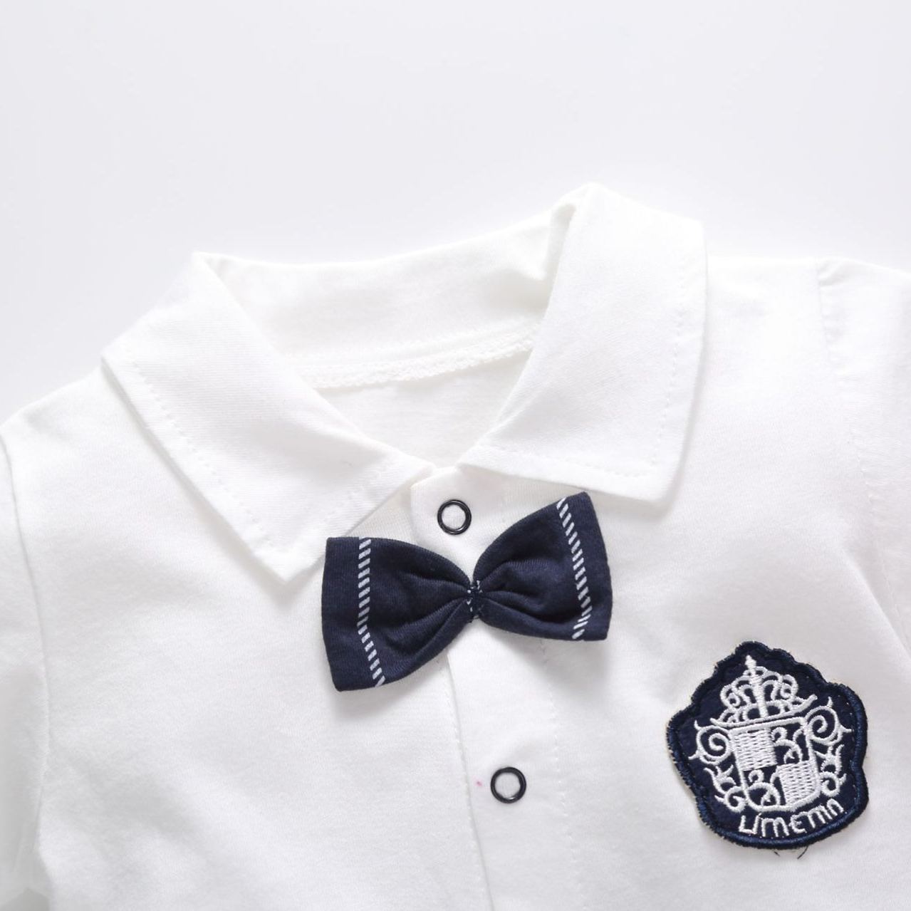 [Copy]Baby Boy Vertical Stripe Gentleman Jumpsuits