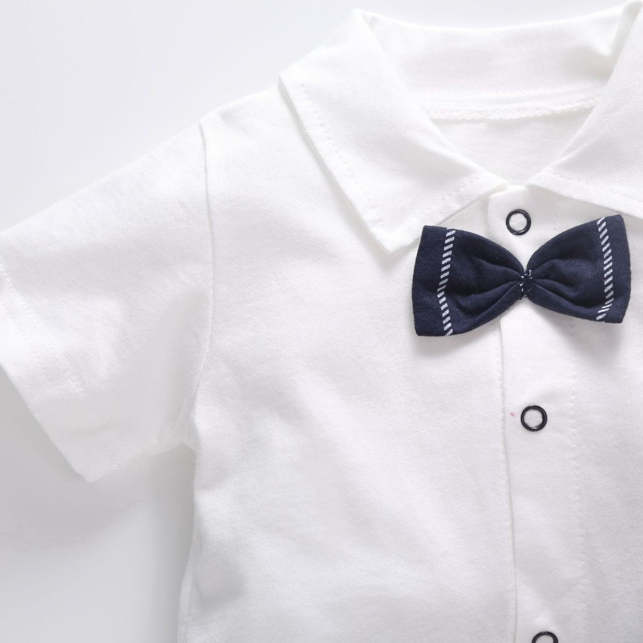 [Copy]Baby Boy Vertical Stripe Gentleman Jumpsuits