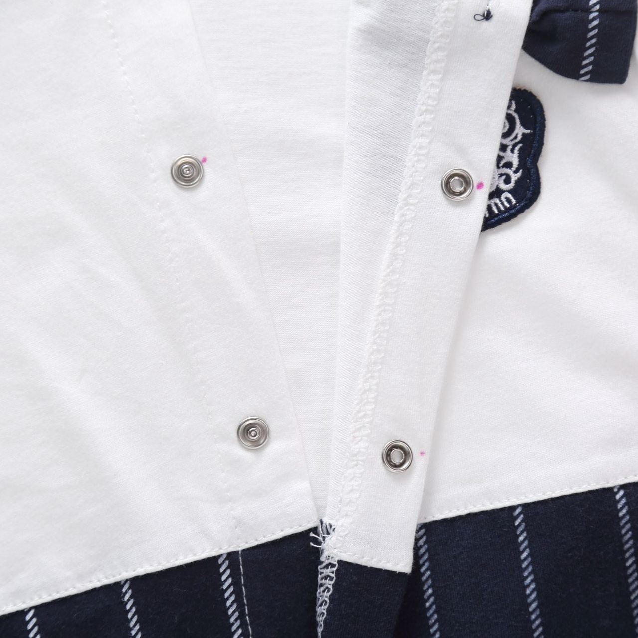 [Copy]Baby Boy Vertical Stripe Gentleman Jumpsuits