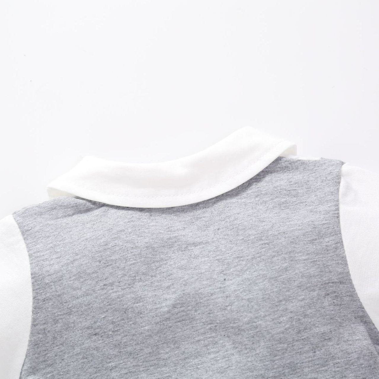 Baby Boy Black & White Academic Jumpsuits