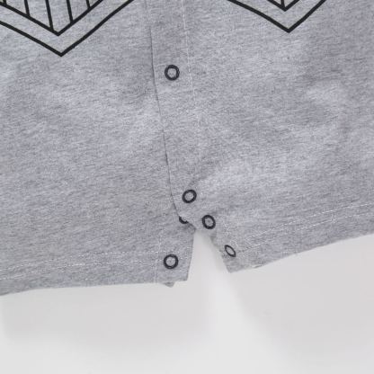 Baby Boy Gray Vest-Style Gentleman Jumpsuits