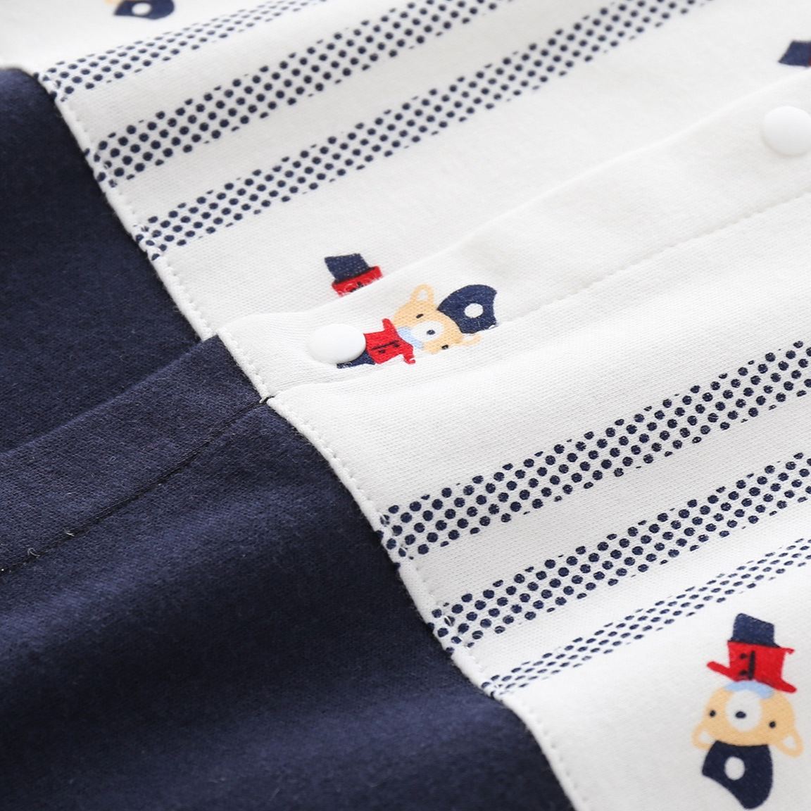 [Copy]Baby Boy Duck Print Snap-Crotch Jumpsuits