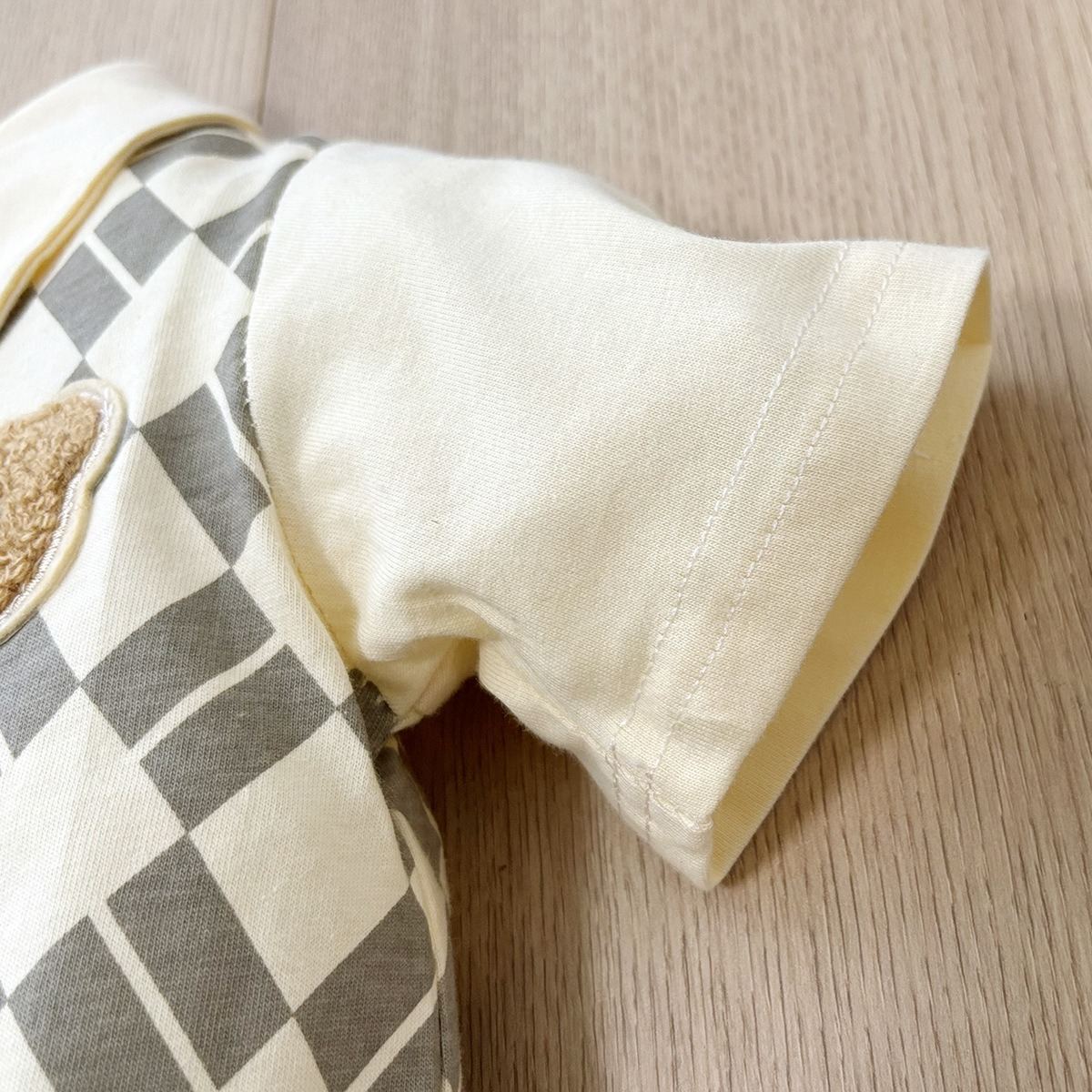 Baby Boy All-Over Diamond Bear Print Jumpsuits