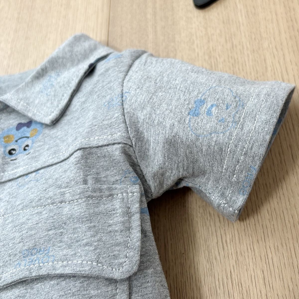 [Copy]Baby Boy All-Over Diamond Bear Print Jumpsuits