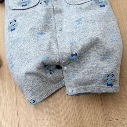 [Copy]Baby Boy All-Over Diamond Bear Print Jumpsuits