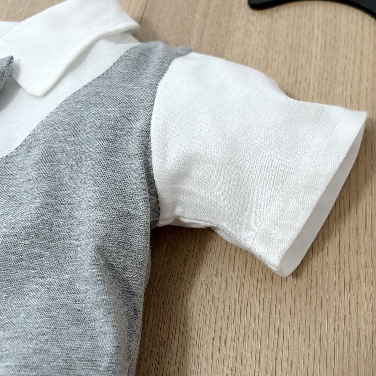 [Copy]Baby Boy All-Over Print Gray-Blue Frog Jumpsuits