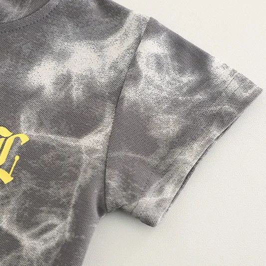 2pcs Toddler Boys Tie-Dye Short Sleeve & Shorts