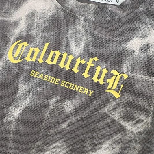 2pcs Toddler Boys Tie-Dye Short Sleeve & Shorts