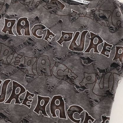 2pcs Toddler Boys Distressed Short Sleeve & Shorts