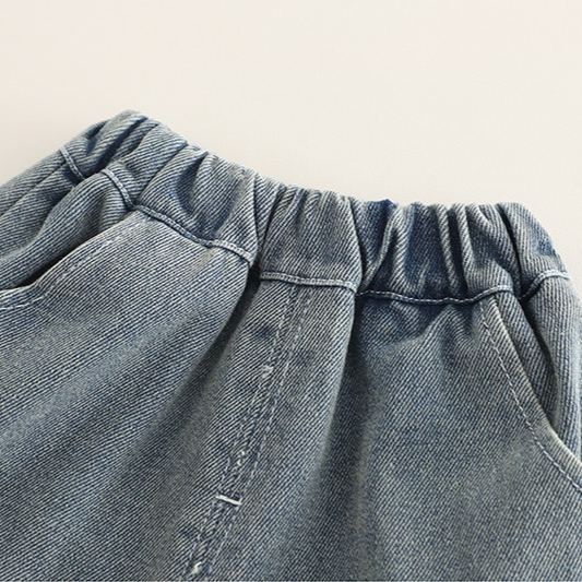 2pcs Toddler Boys Distressed Short Sleeve & Shorts