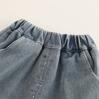 2pcs Toddler Boys Distressed Short Sleeve & Shorts