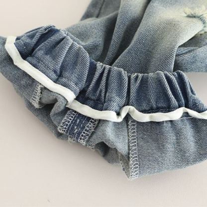 2pcs Toddler Boys Distressed Short Sleeve & Shorts