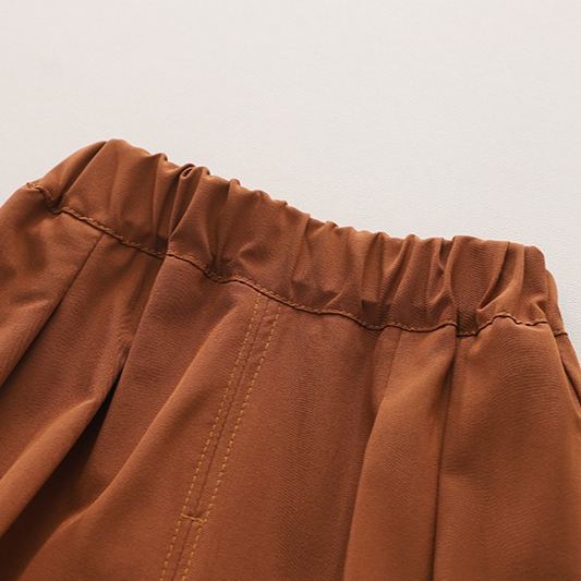 2pcs Toddler Boys Printed Shirt & Cuffed Pants