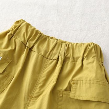 [Copy]2pcs Toddler Boys Printed Shirt & Cuffed Pants