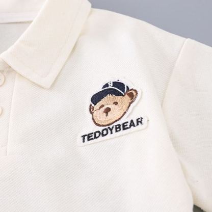 [Copy]2pcs Toddler Boys Distressed Short Sleeve & Shorts