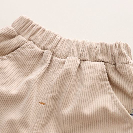 2pcs Toddler Boys 3D Embroidered Bear Long-Sleeve Shirt & Pants