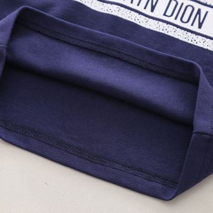 2pcs Toddler Boys Letter Print Polo & Solid Shorts