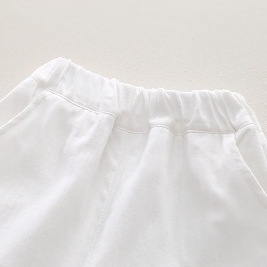 2pcs Toddler Boys Letter Print Polo & Solid Shorts