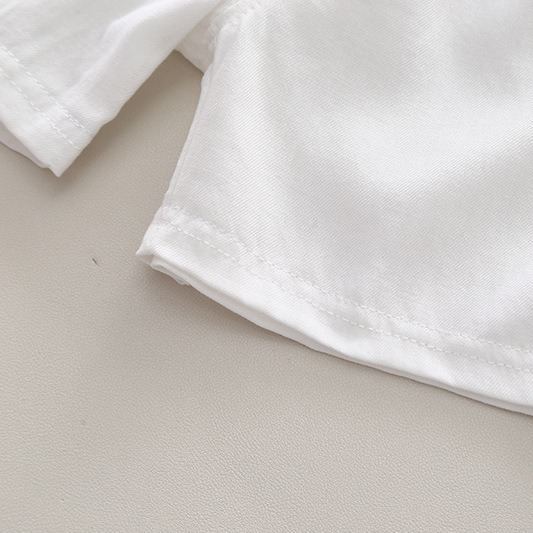 2pcs Toddler Boys Letter Print Polo & Solid Shorts