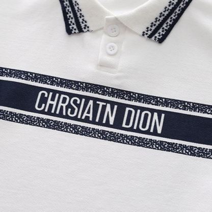 2pcs Toddler Boys Letter Print Polo & Solid Shorts