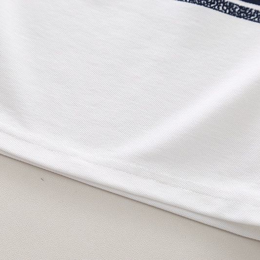 2pcs Toddler Boys Letter Print Polo & Solid Shorts