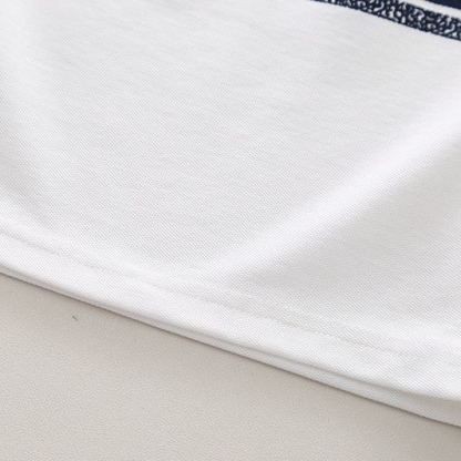 2pcs Toddler Boys Letter Print Polo & Solid Shorts