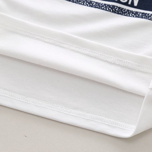 2pcs Toddler Boys Letter Print Polo & Solid Shorts