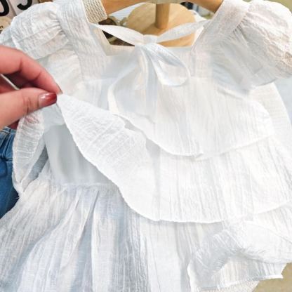 2pcs Toddler Girls Casual Lovely Embroidered Design Summer Set