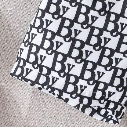 3pcs Baby Boy Vacation Print Short Sleeve Top & Shorts & Hat