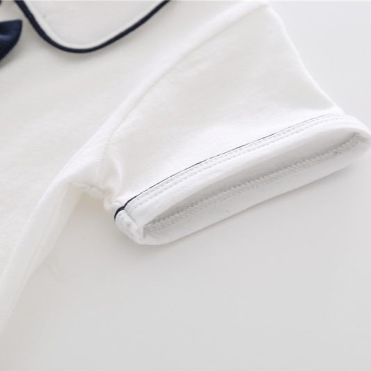 [Copy]Baby Boy Souflis Elegant Gentleman Short-Sleeve Onesies