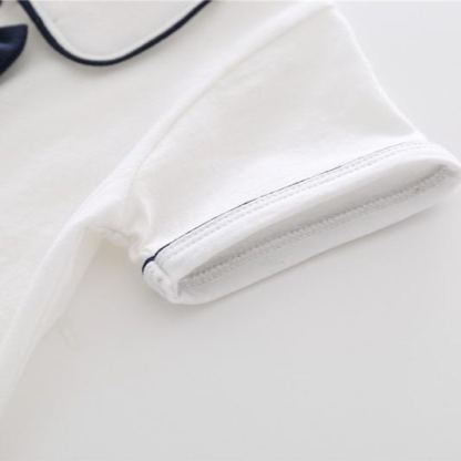 [Copy]Baby Boy Souflis Elegant Gentleman Short-Sleeve Onesies