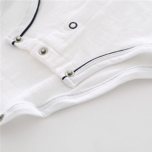 [Copy]Baby Boy Souflis Elegant Gentleman Short-Sleeve Onesies