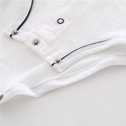 [Copy]Baby Boy Souflis Elegant Gentleman Short-Sleeve Onesies