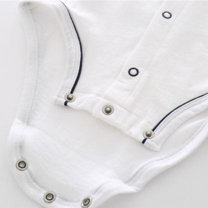 [Copy]Baby Boy Souflis Elegant Gentleman Short-Sleeve Onesies