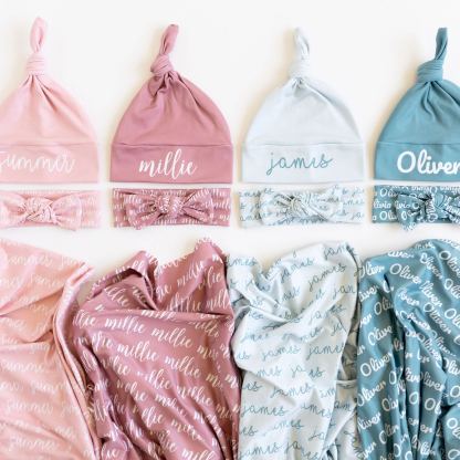 Personalized Baby Name Swaddle Blanket