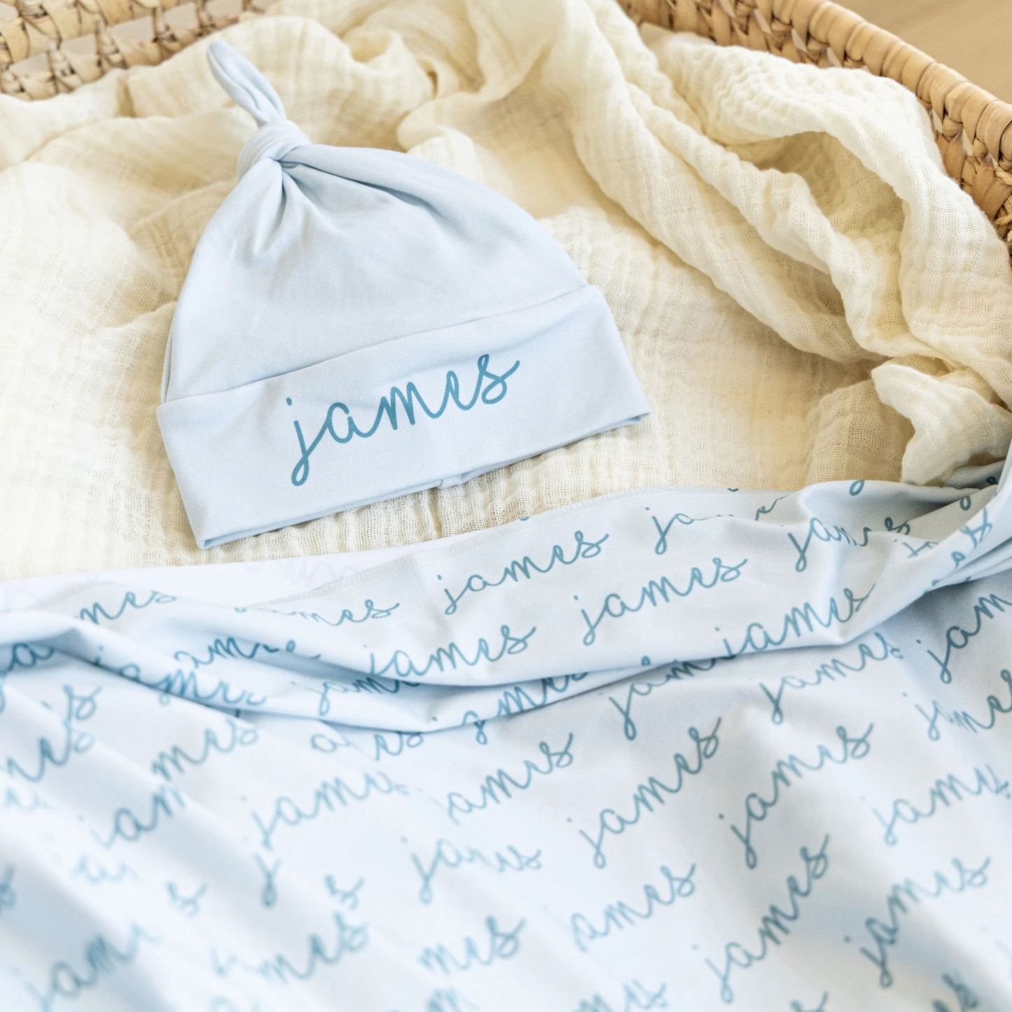 Personalized Baby Name Swaddle Blanket