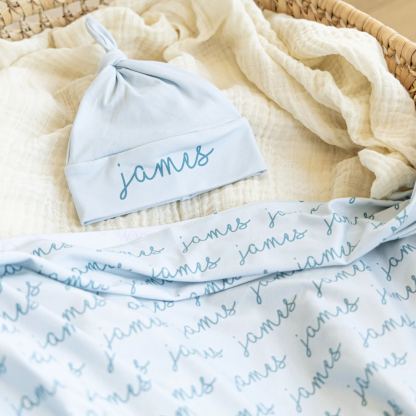 Personalized Baby Name Swaddle Blanket