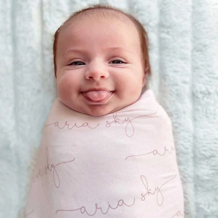 Personalized Baby Name Swaddle Blanket