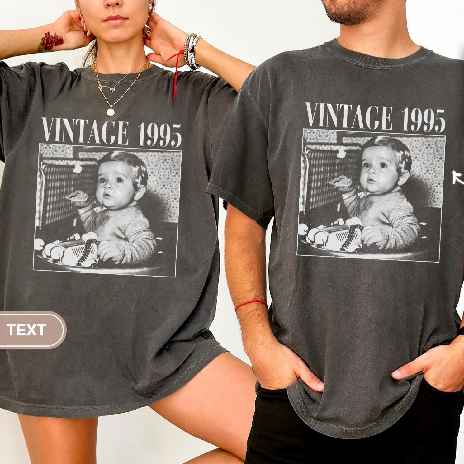 Custom Vintage Baby Photo Tee