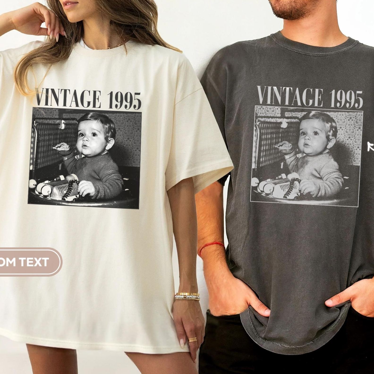 Custom Vintage Baby Photo Tee