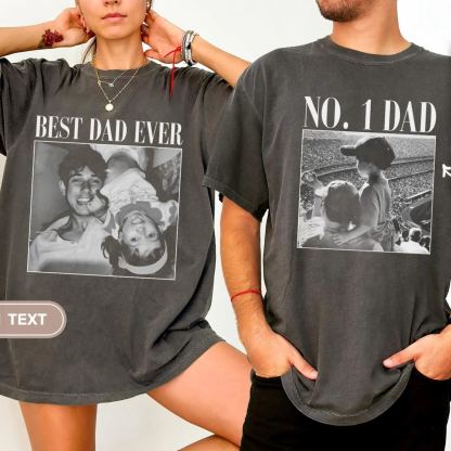 Custom NO.1 DAD Photo T-Shirt