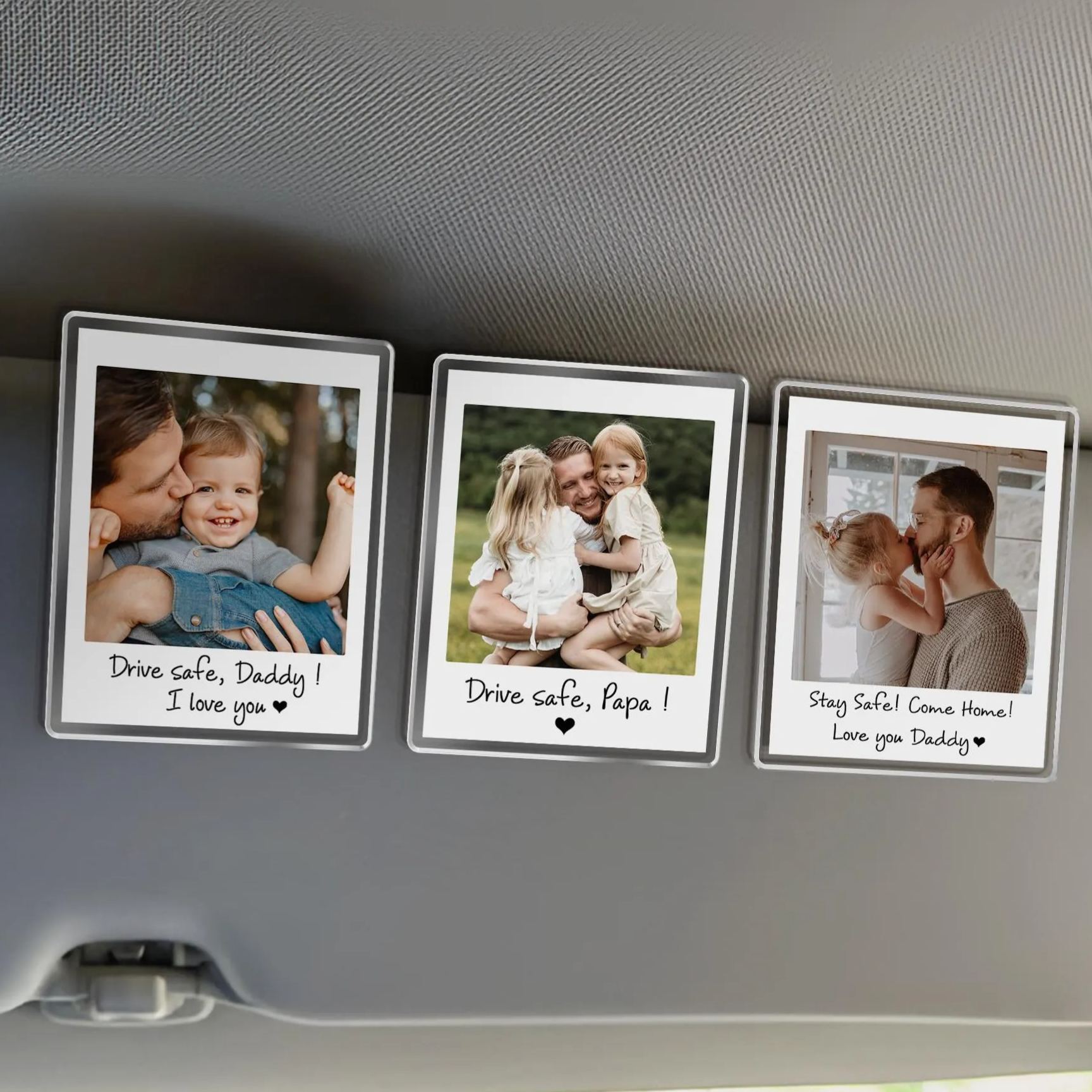 Personalized Photo Car Visor Clip