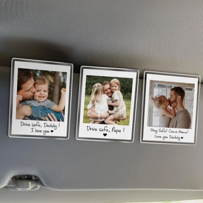 Personalized Photo Car Visor Clip