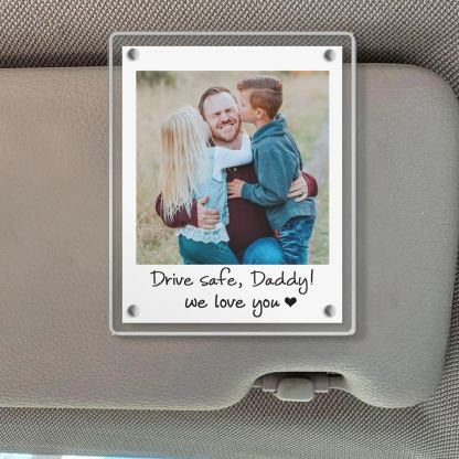 Personalized Photo Car Visor Clip