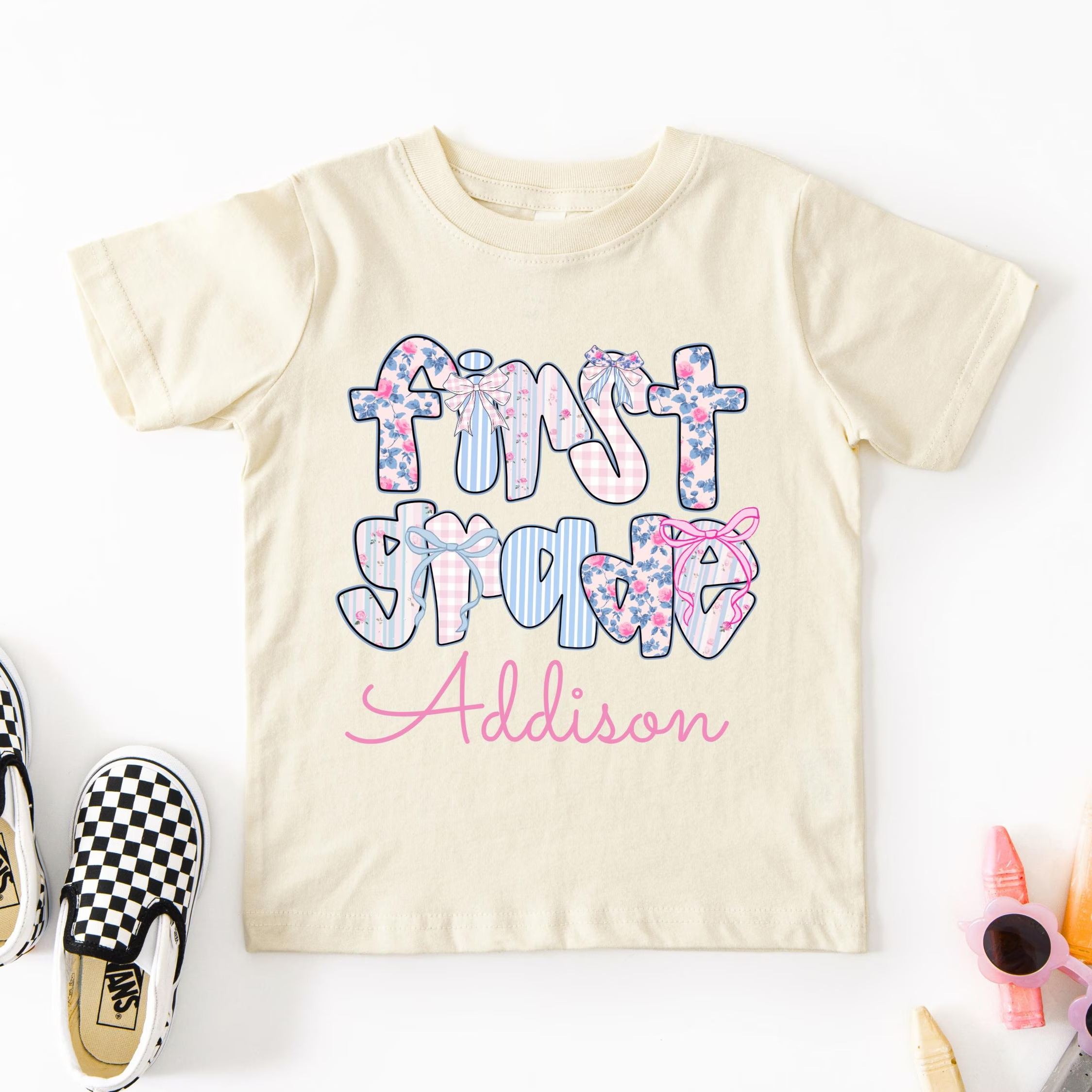 [Copy]Custom Back to School T-Shirt - Coquette Ribbon