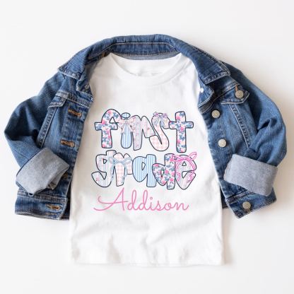 [Copy]Custom Back to School T-Shirt - Coquette Ribbon