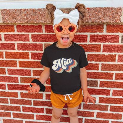 Custom Back to School T-Shirt - Retro Kids Name Shirt