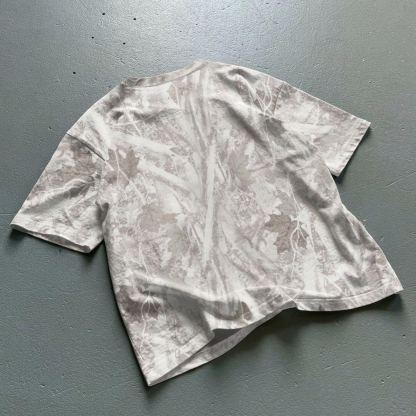 Unisex's Regular Fit All Over Print Short Sleeve Tee, Casual Streetwear T-shirt for Summer, Unisex Top for Daily Wear, Man