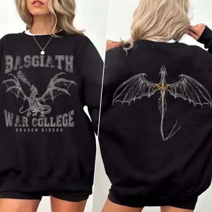 Fourth Wing Basgiath College Dragon Crewneck